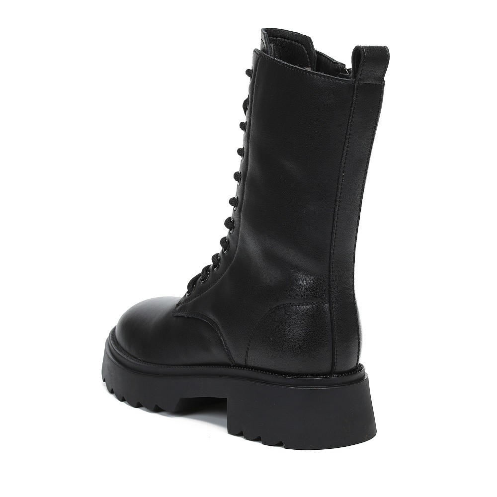 Черные зимние ботинки из кожи Respect