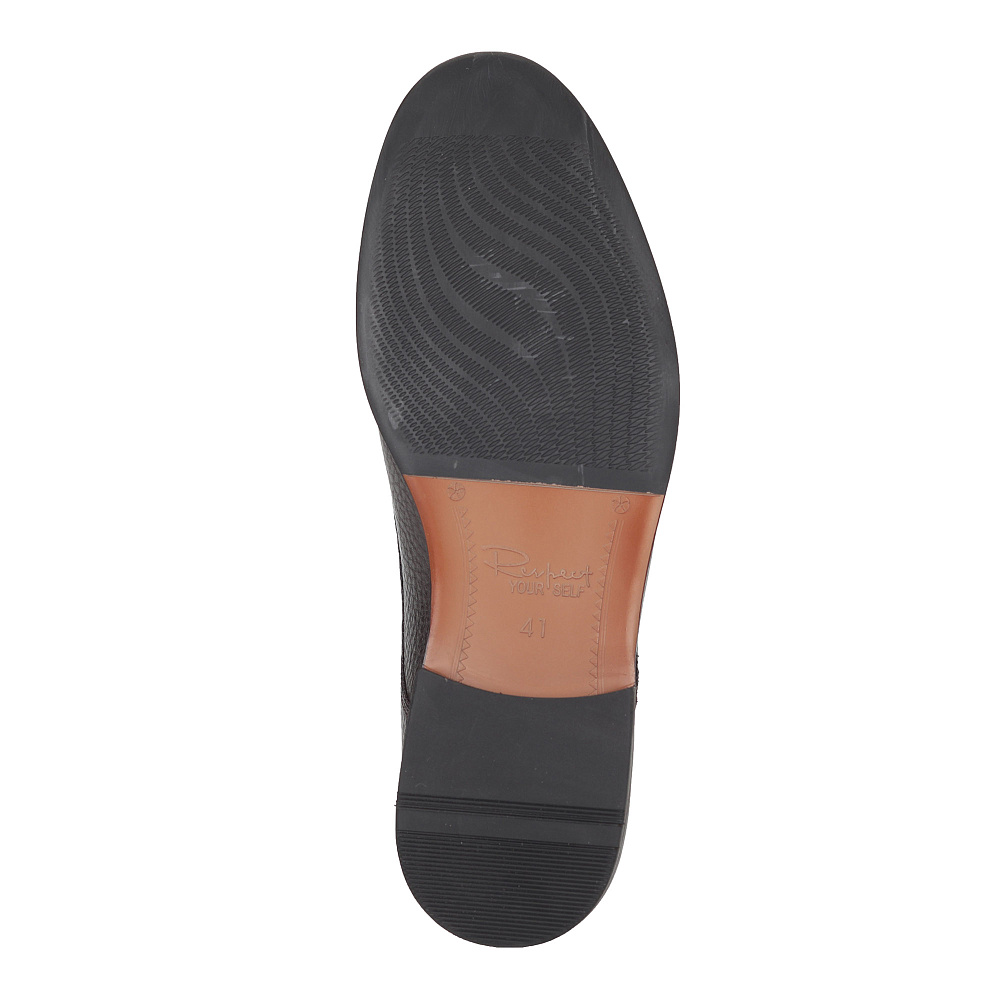 Коричневые полуботинки из кожи на шнуровке Respect