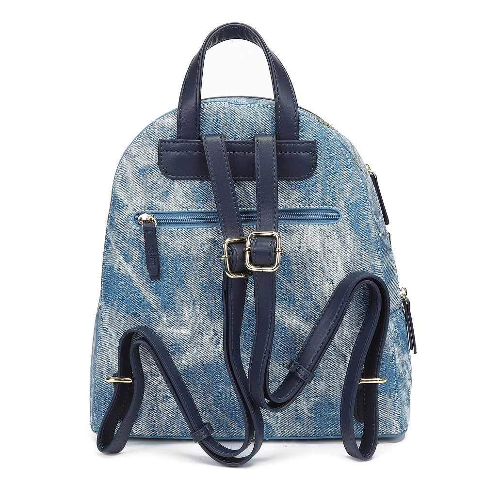 Синий текстильный городской рюкзак Respect