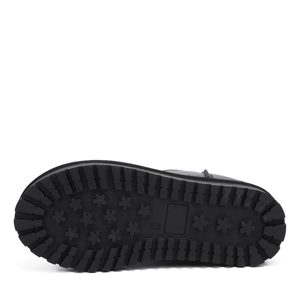 Черные угги из кожи Respect