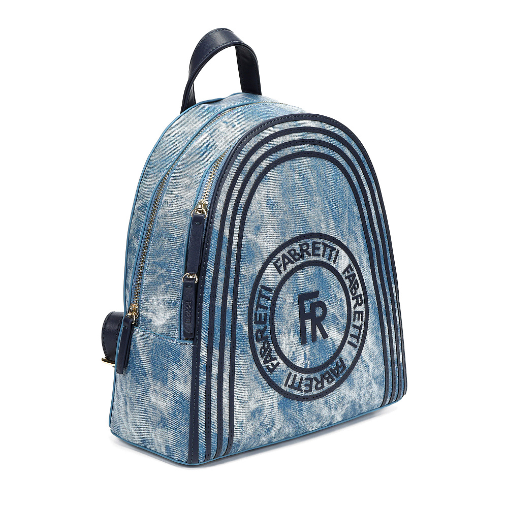 Синий текстильный городской рюкзак Respect