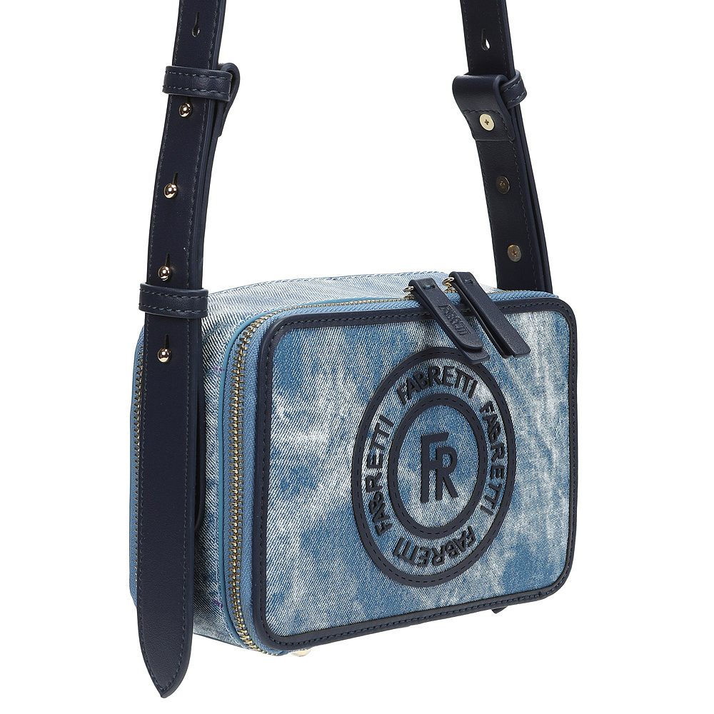 Бежевая сумка мессенджер из текстиля Respect