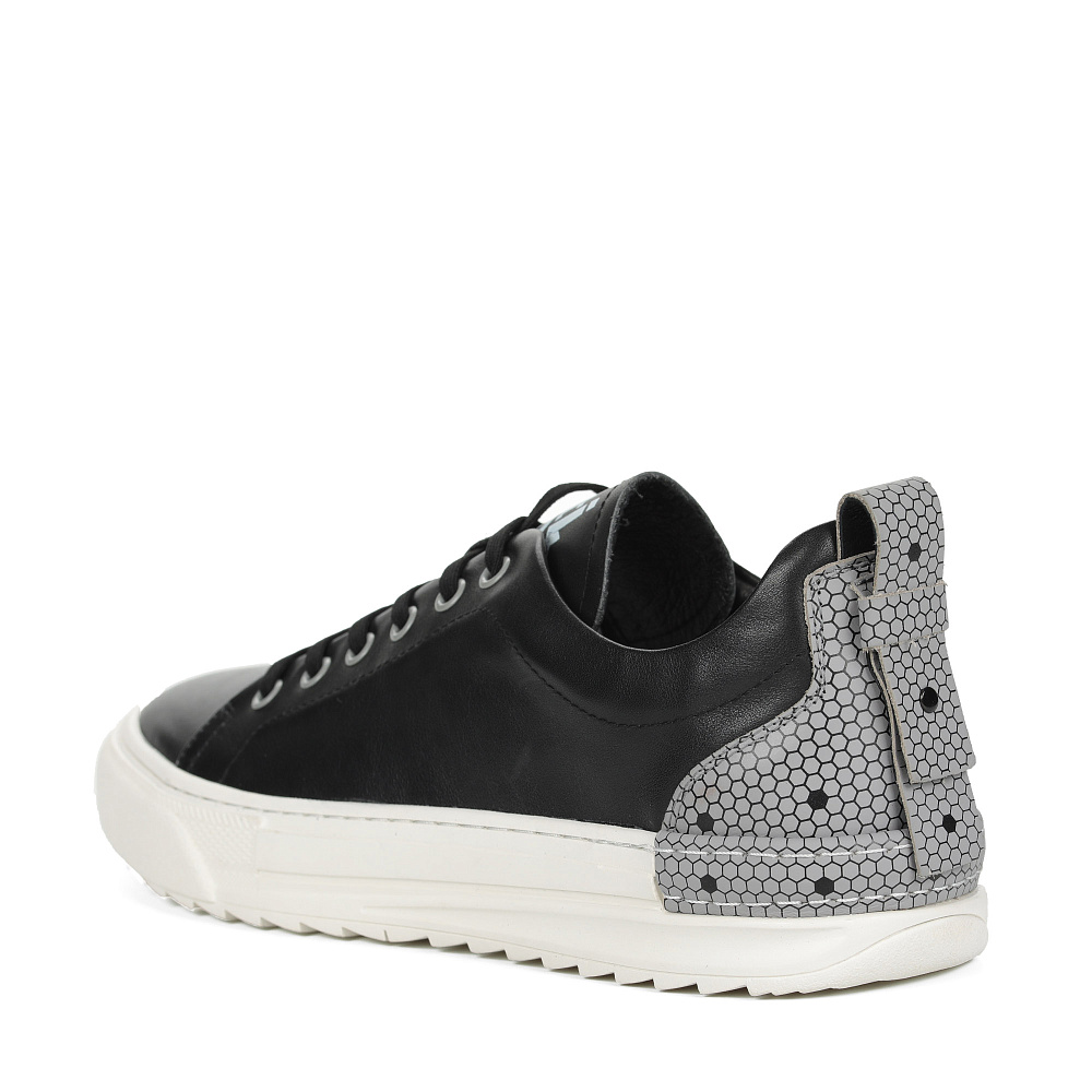 Черные кеды из кожи Respect