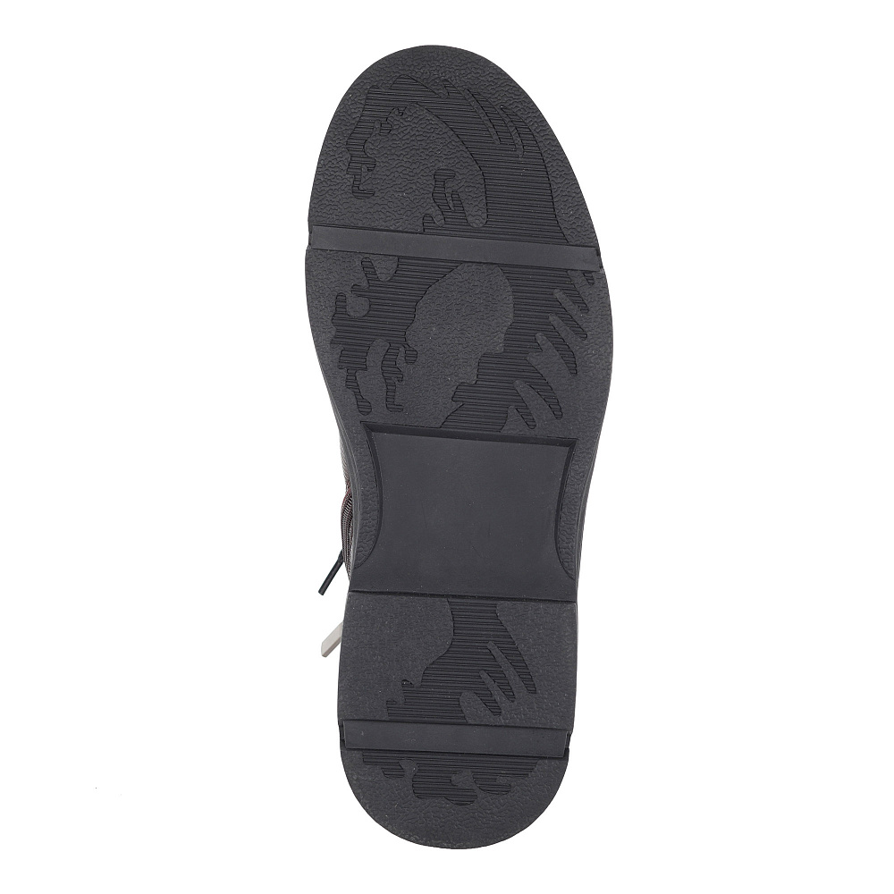 Коричневые ботинки из кожи на шнуровке Respect