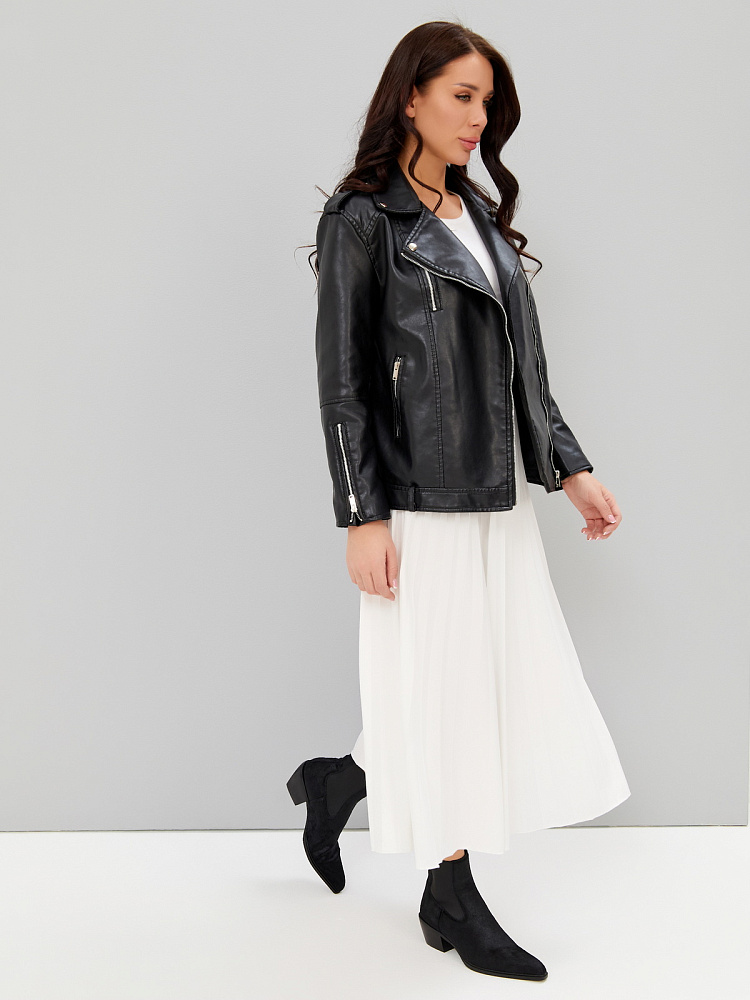 Черные ботильоны челси из кожи RESPECT PREMIUM