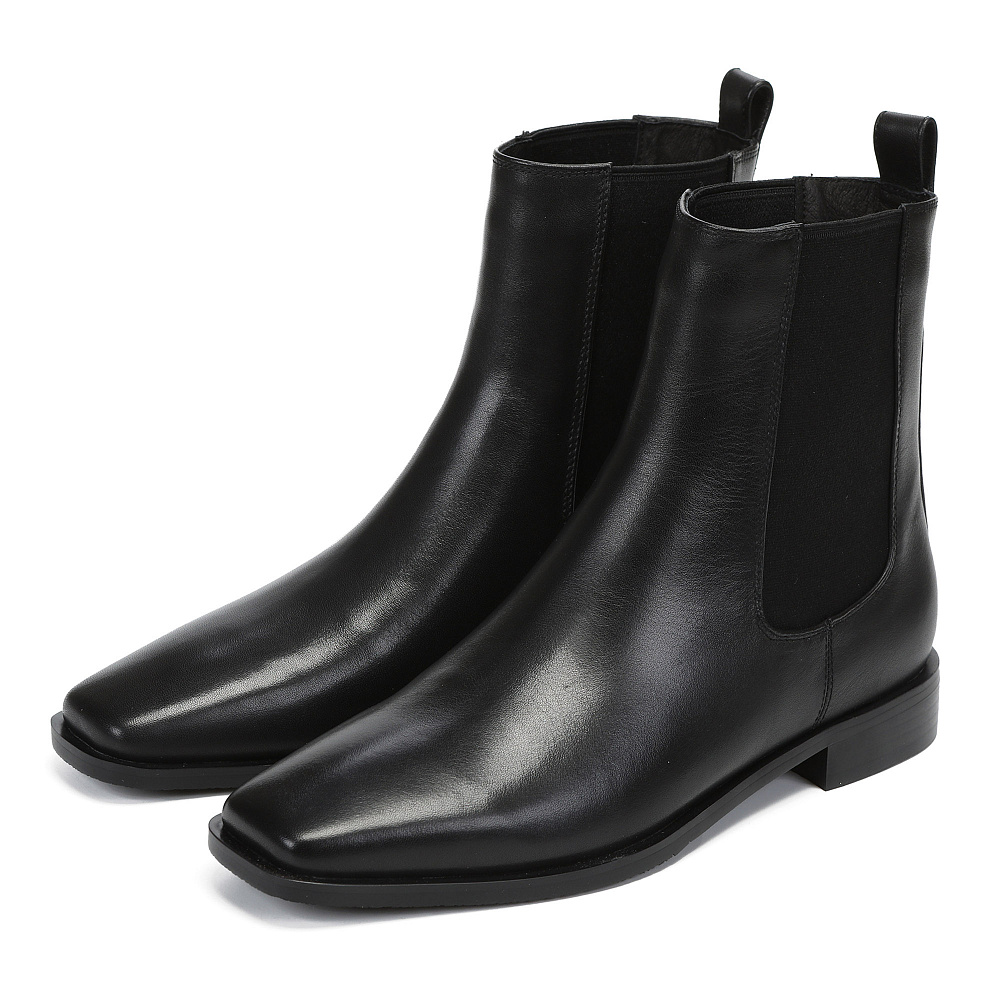 Черные ботинки из кожи Respect