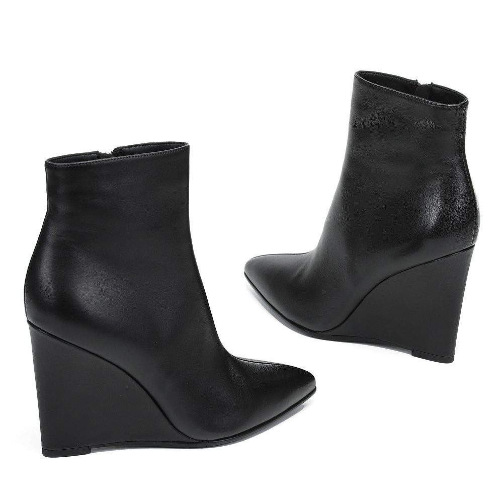 Черные ботильоны из кожи RESPECT PREMIUM