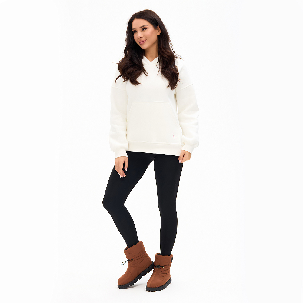 Рыжие утепленные дутики из текстиля Respect