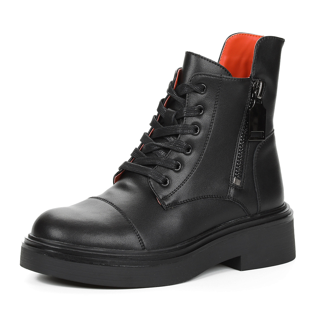 Черные ботинки из кожи Respect