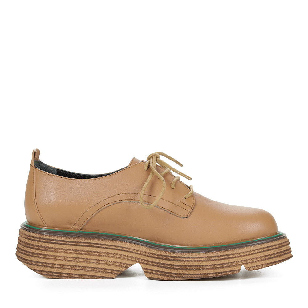 Бежевые закрытые туфли из кожи Respect