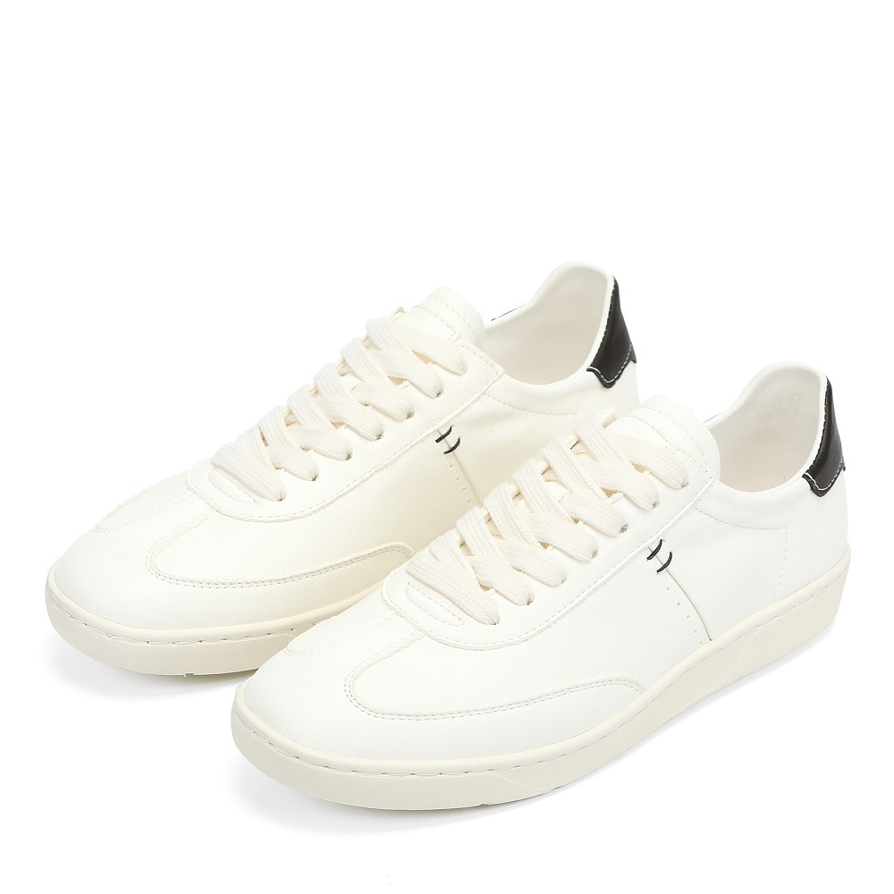 Белые кеды из гладкой кожи RSP LAB