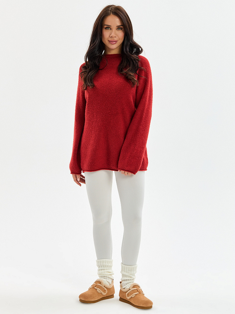 Рыжие зимние полуботинки угги из бархатистого велюра Respect