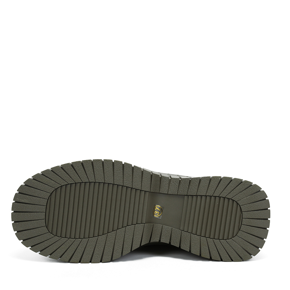 Зимние ботинки из бархатистого велюра цвета хаки Respect