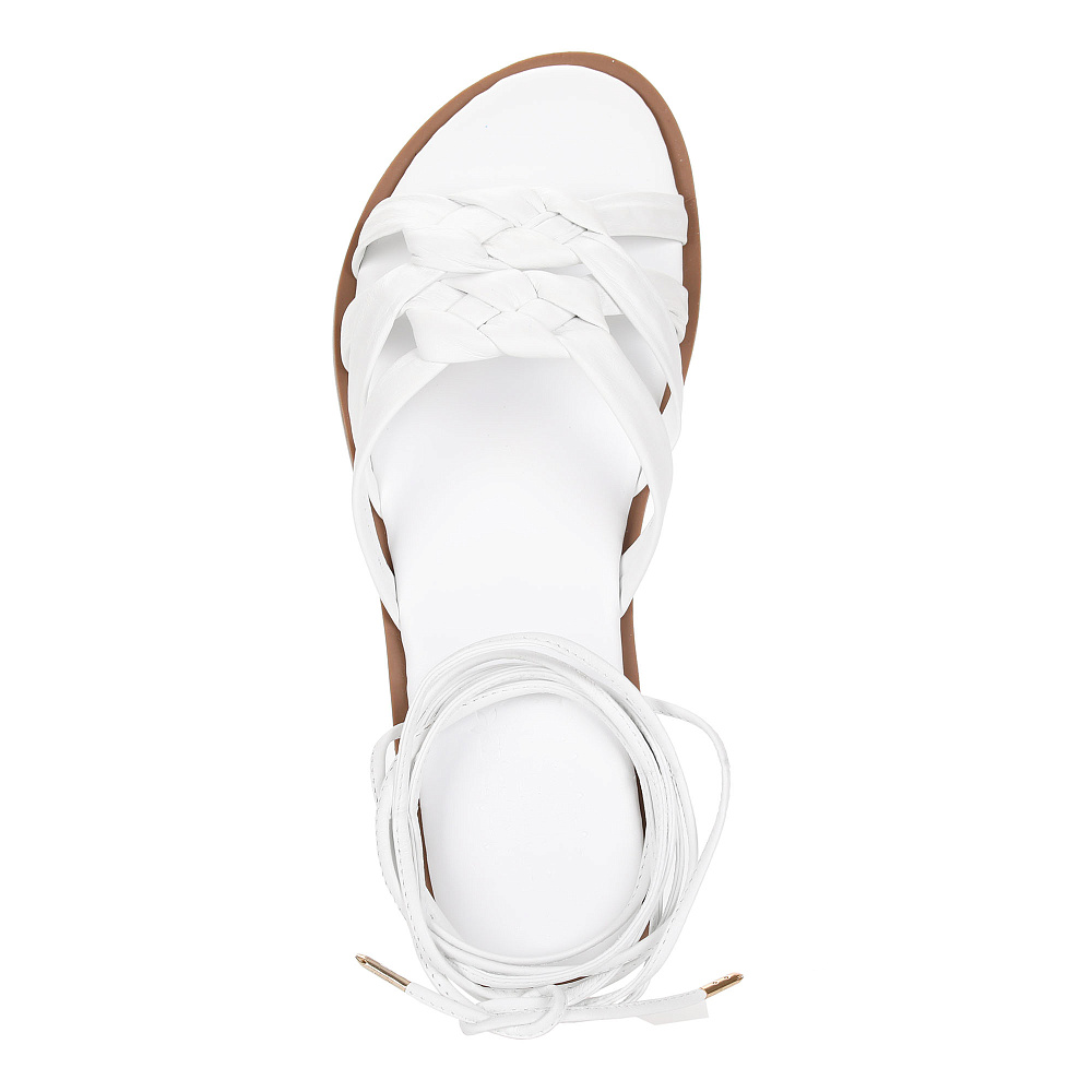 Белые сандалии из кожи Respect