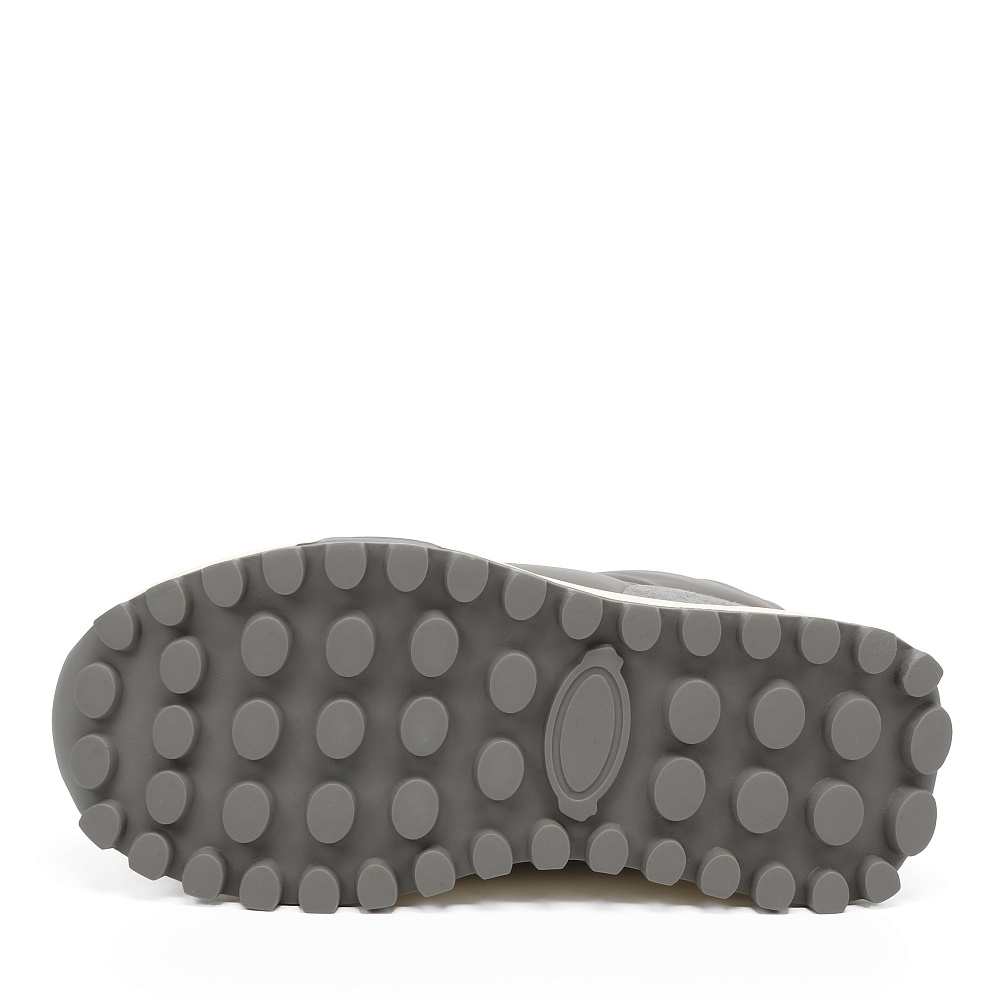 Темно-серые дутики из текстиля и кожи Respect