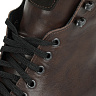 Коричневые ботинки из кожи на подкладке из текстиля на тракторной подошве