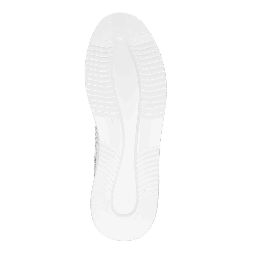 Серебряные кроссовки из кожи Respect