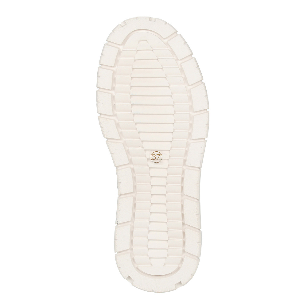 Утепленные кеды из кожи рисового цвета RSP LAB