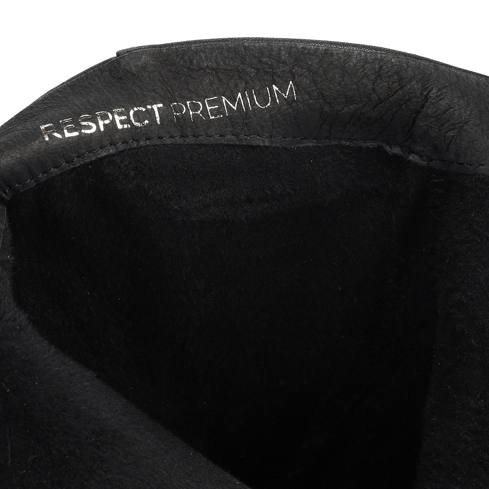 Черные ботильоны из кожи RESPECT PREMIUM