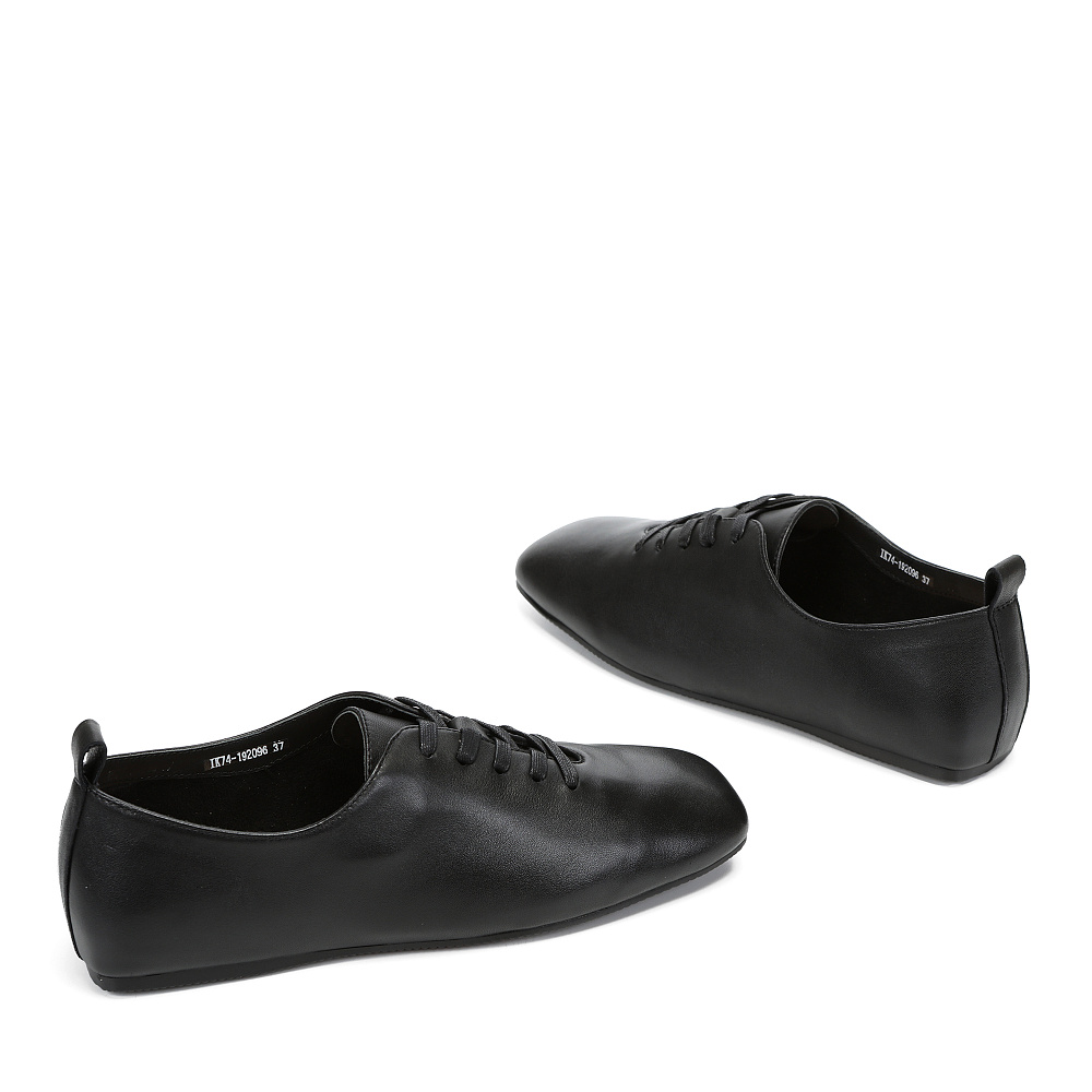 Черные полуботинки из кожи Respect