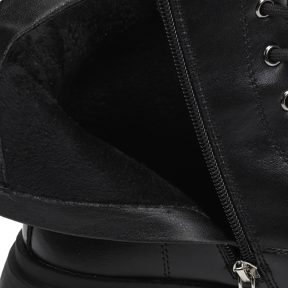 Черные ботинки из композиционной кожи Respect