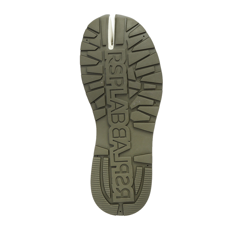 Белые кроссовки из гладкой кожи RSP LAB