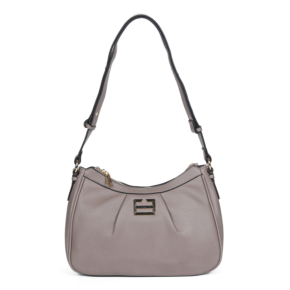 Светло-коричневая сумка-багет из экокожи Respect