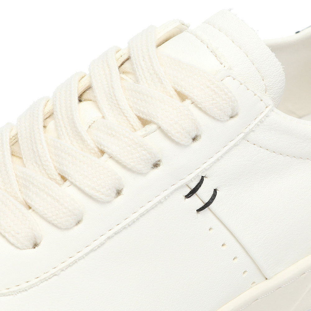 Белые кеды из гладкой кожи RSP LAB