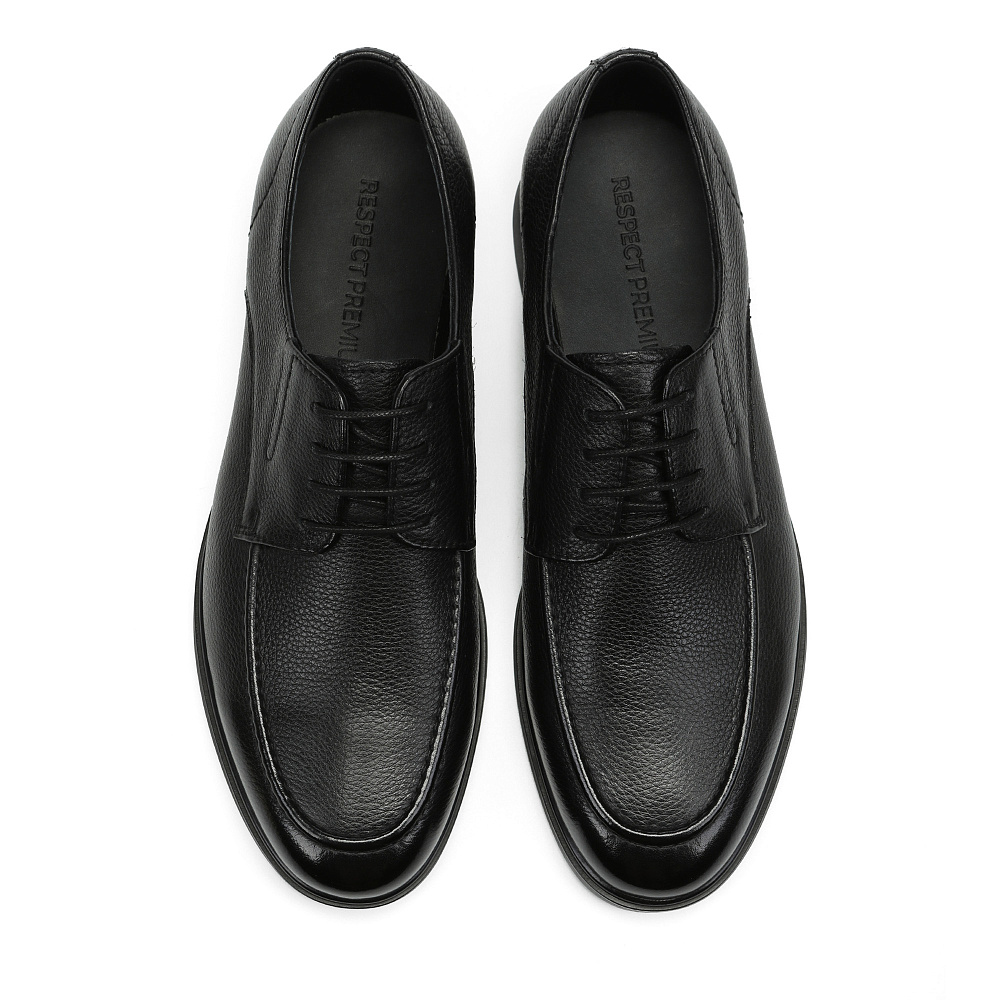 Черные полуботинки дерби из гладкой кожи RESPECT PREMIUM