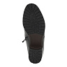 Черные сапоги с присборенным голенищем из кожи на подкладке из натуральной шерсти на квадратном каблуке