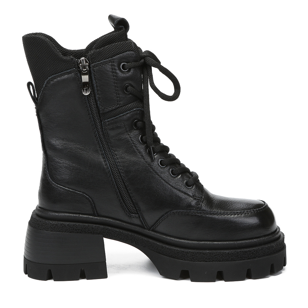 Черные зимние ботинки из композиционной кожи Respect