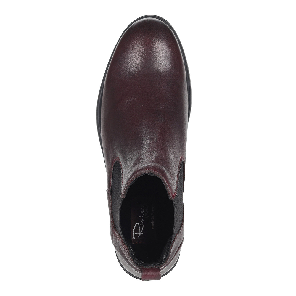 Бордовые челси из кожи Respect