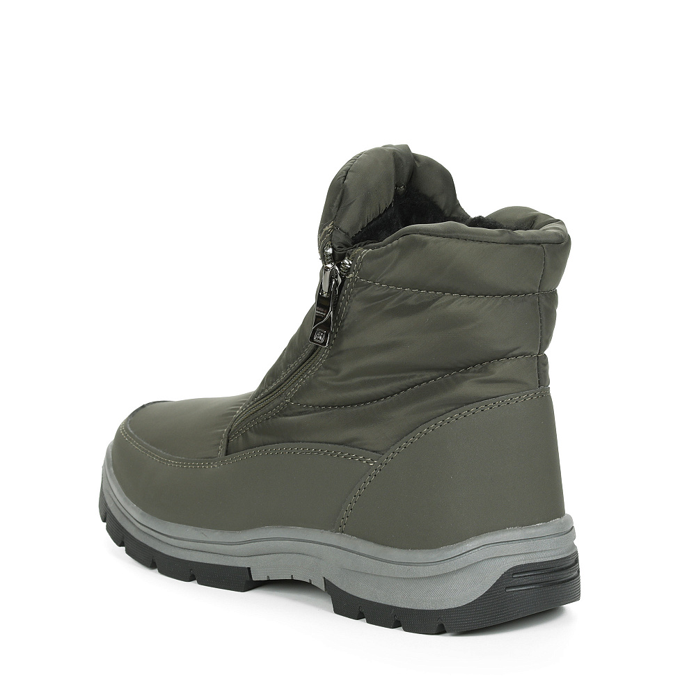 Утепленные дутики из текстиля цвета хаки Respect