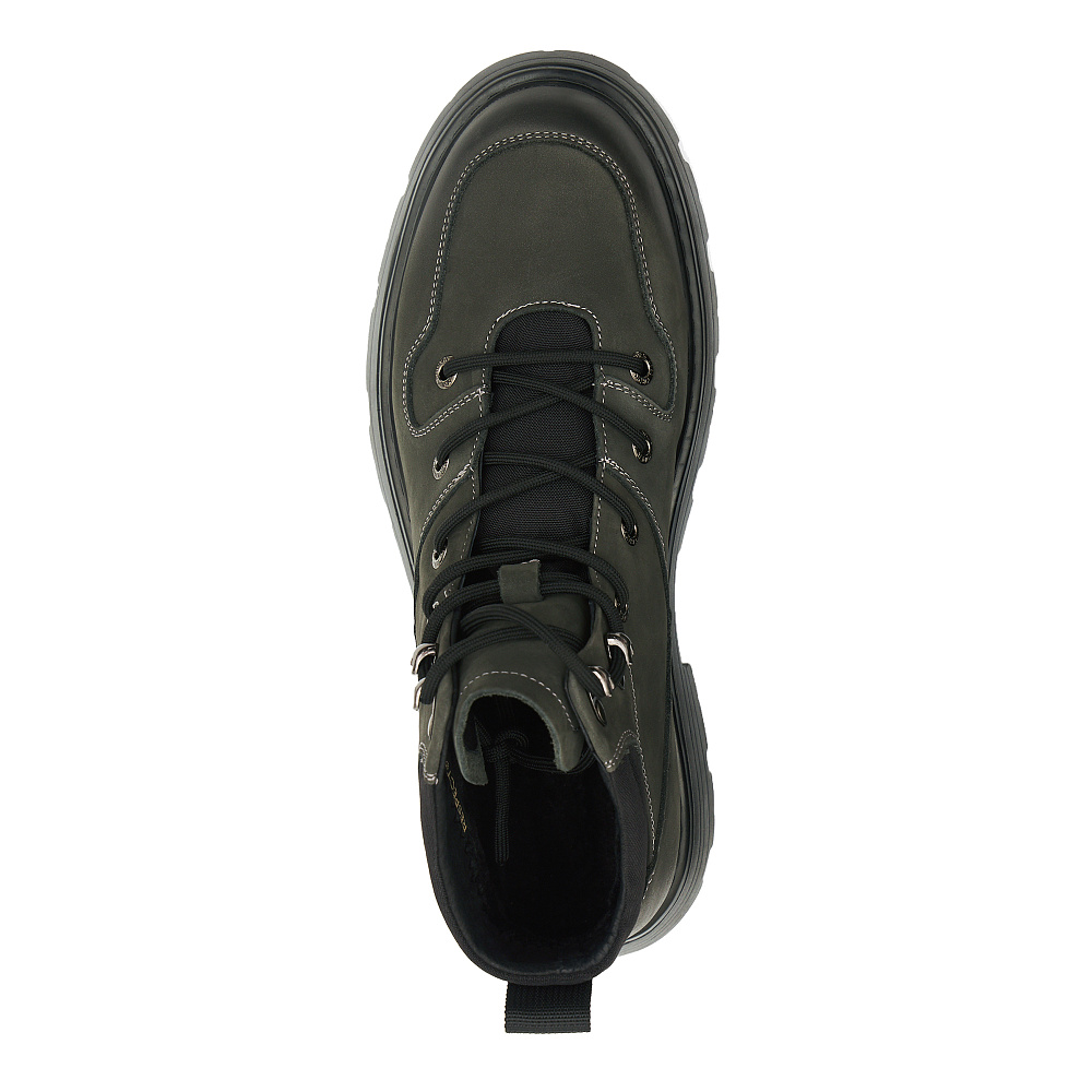 Серые ботинки из нубука Respect