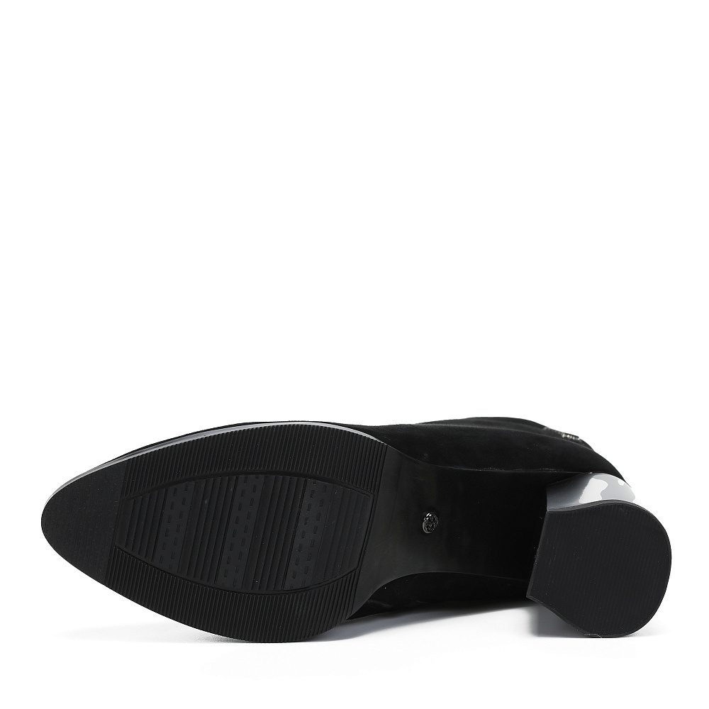 Черные зимние ботильоны из натурального велюра RESPECT PREMIUM