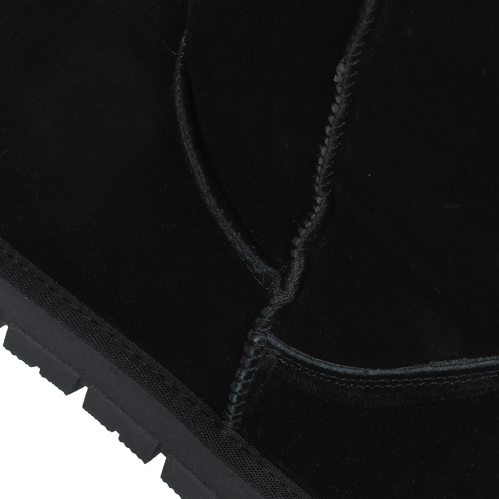 Черные угги из гидрофобного велюра Respect