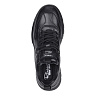Черные кроссовки из кожи на шнуровке