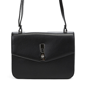 Черная сумка мессенджер из экокожи