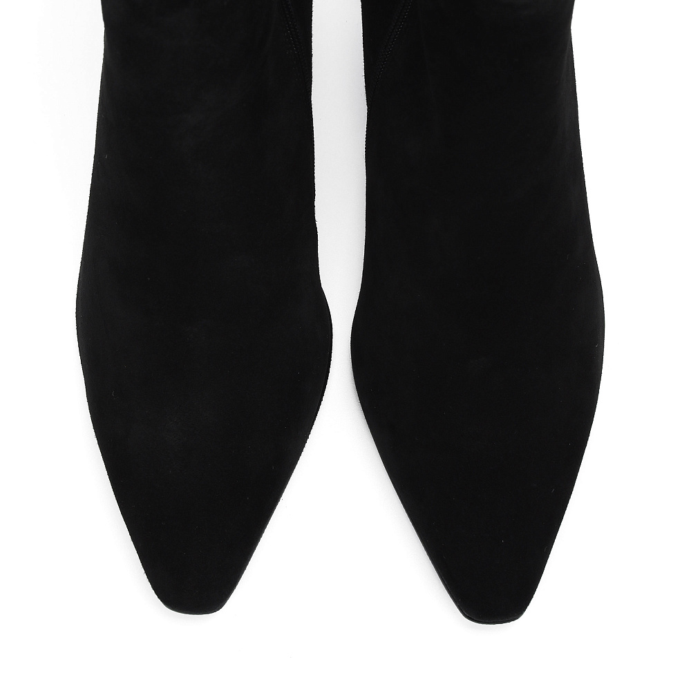 Черные ботильоны из натурального велюра RESPECT PREMIUM