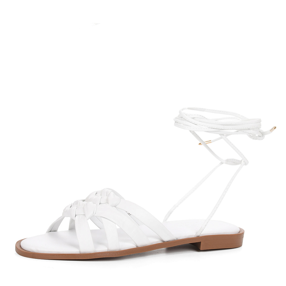 Белые сандалии из кожи Respect