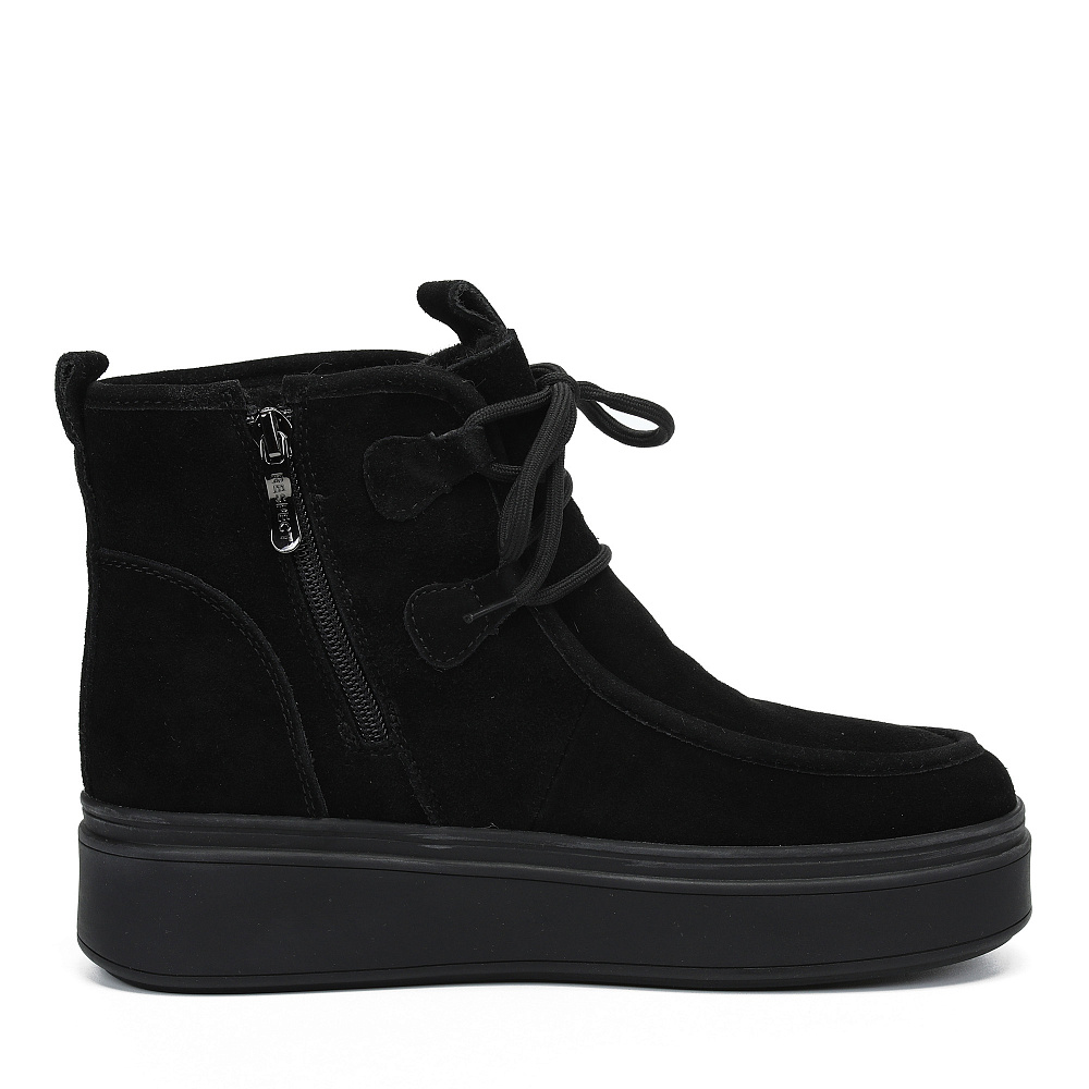 Черные угги из бархатистого велюра Respect