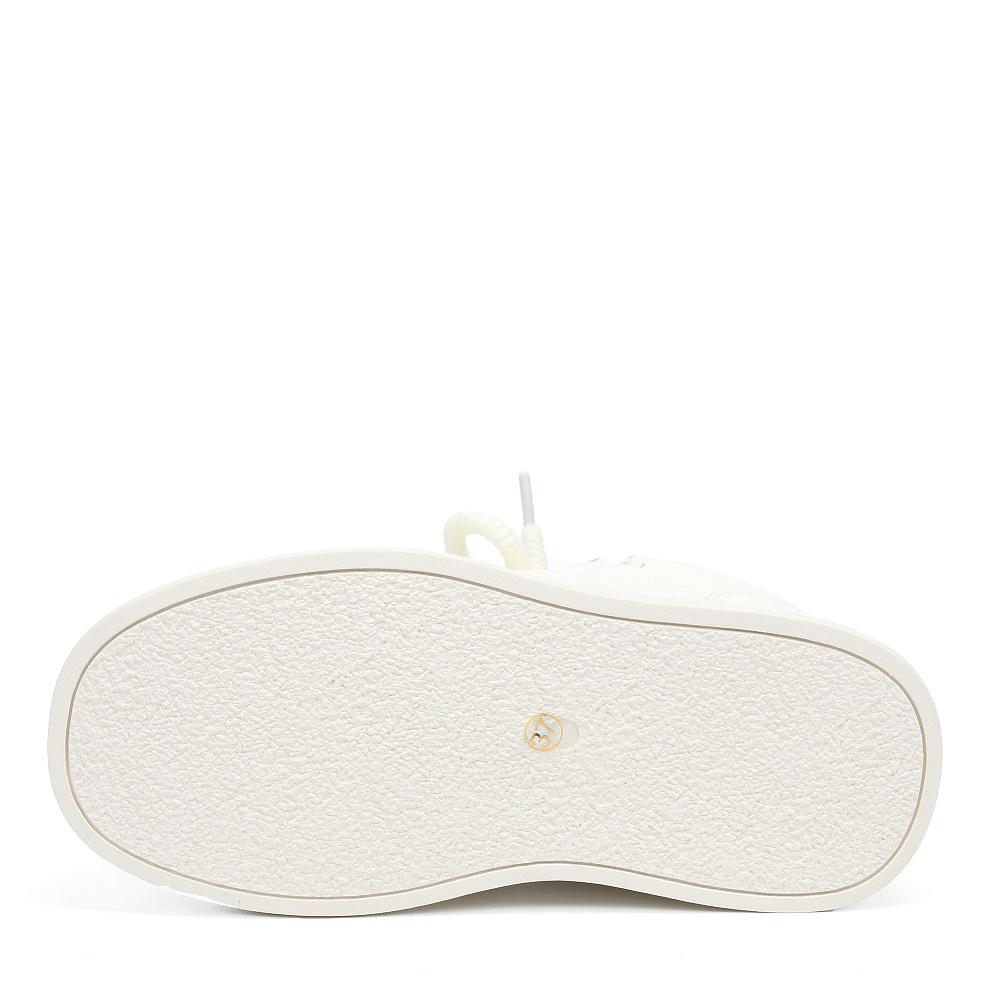 Белые высокие кеды из кожи RSP LAB