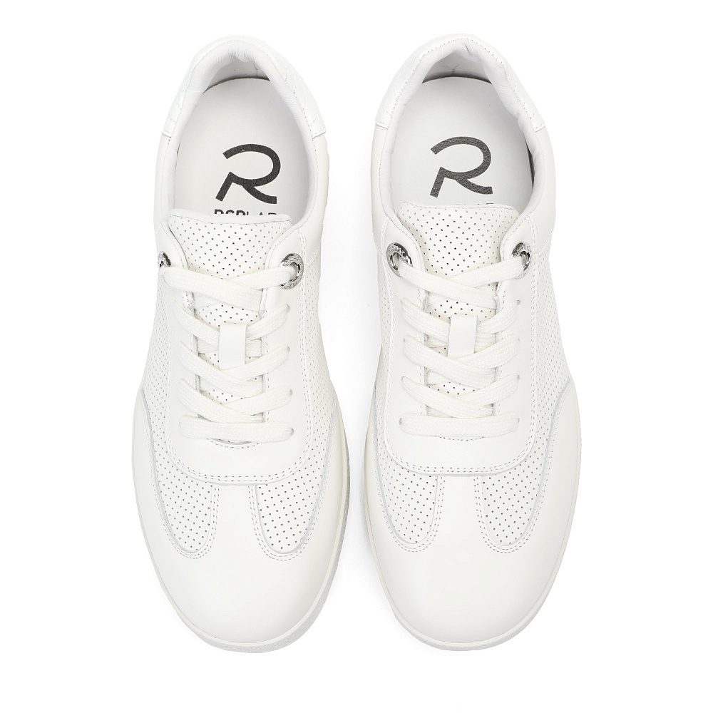 Кеды из гладкой кожи рисового цвета RSP LAB