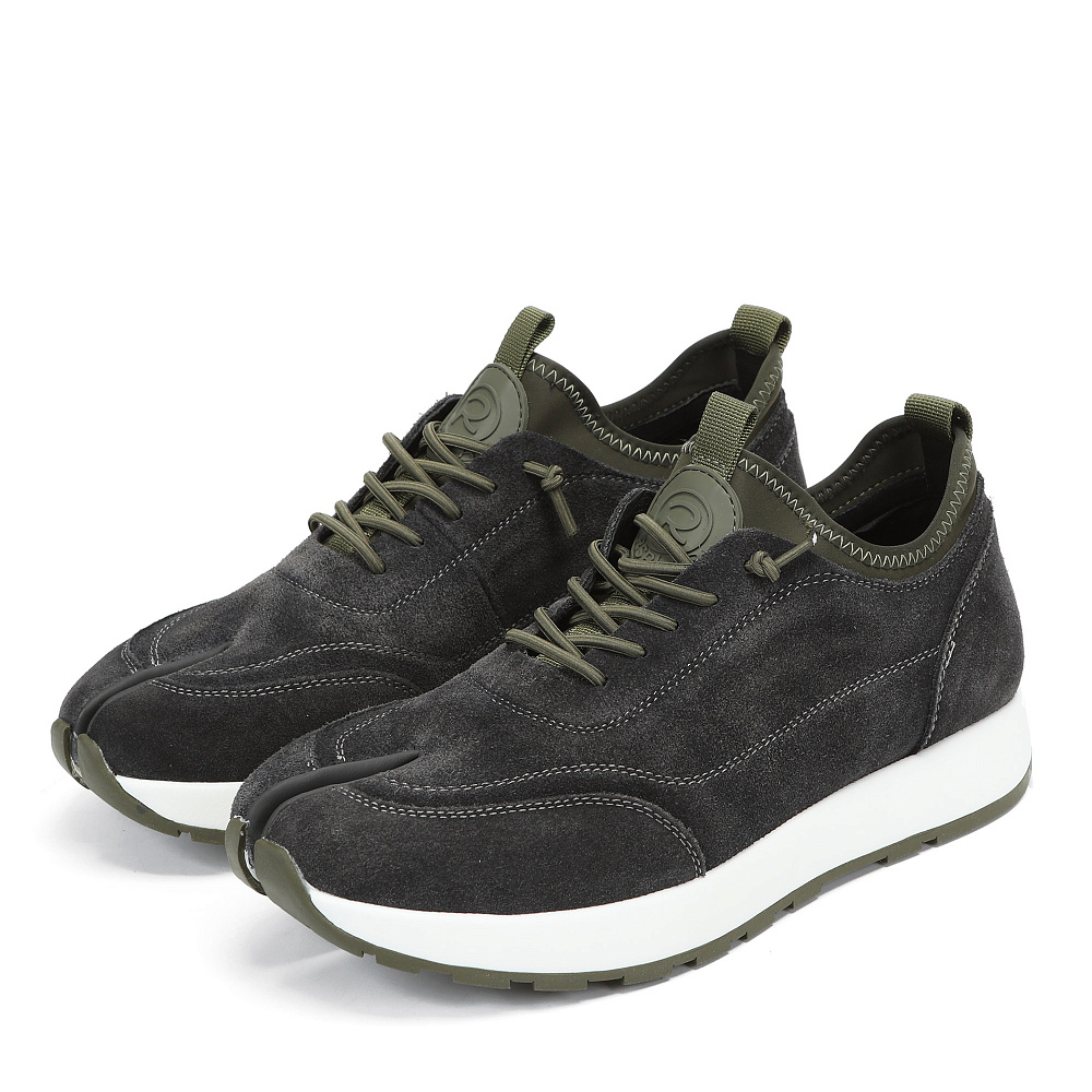 Серые кроссовки из бархатистого велюра RSP LAB