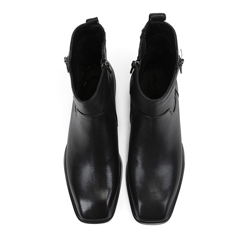 Черные ботинки из кожи Respect