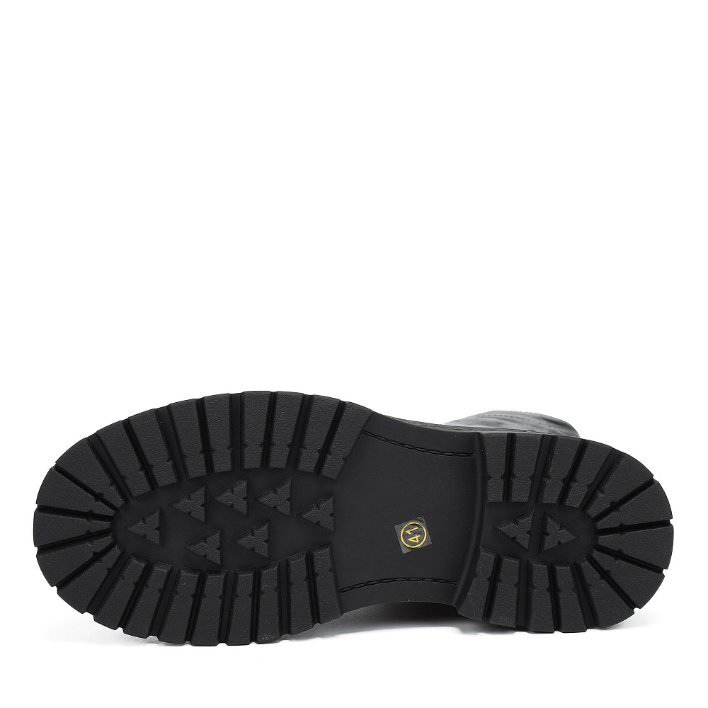 Черные зимние ботинки из гладкой кожи RESPECT PREMIUM