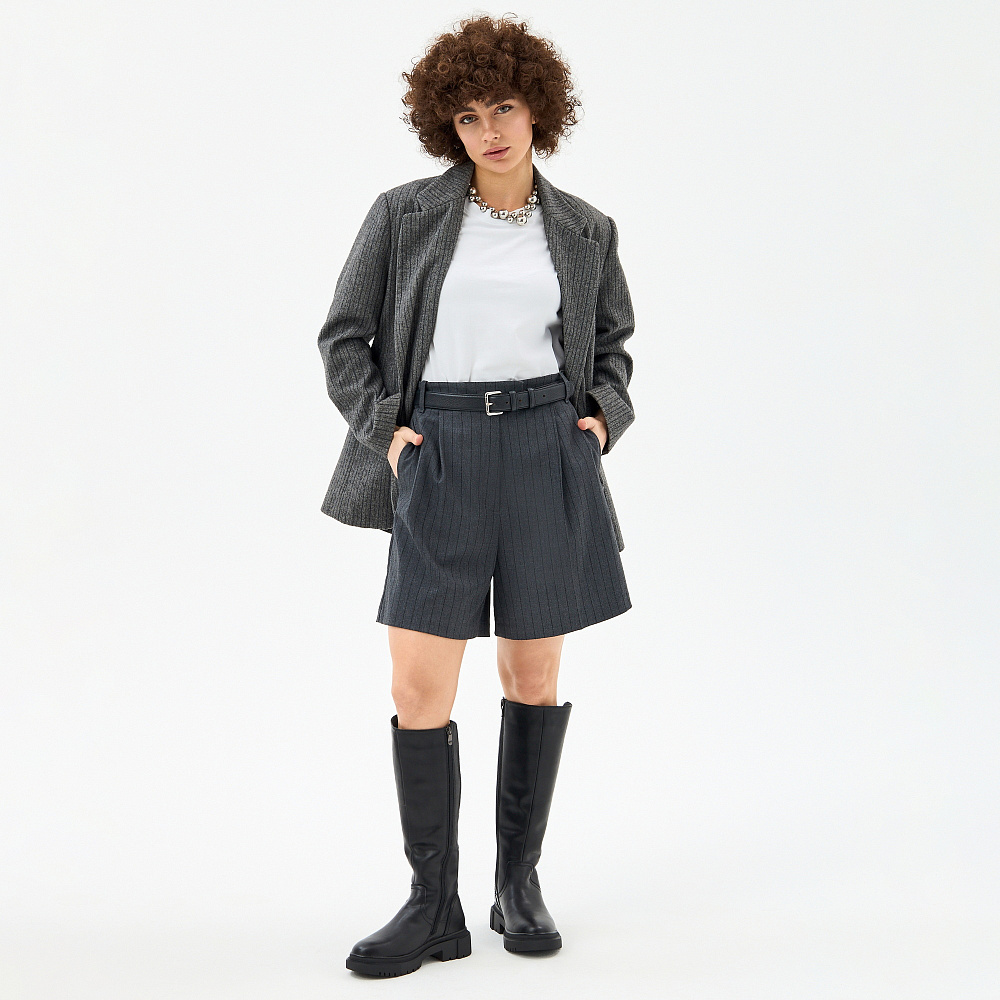 Зимние черные сапоги из кожи Respect