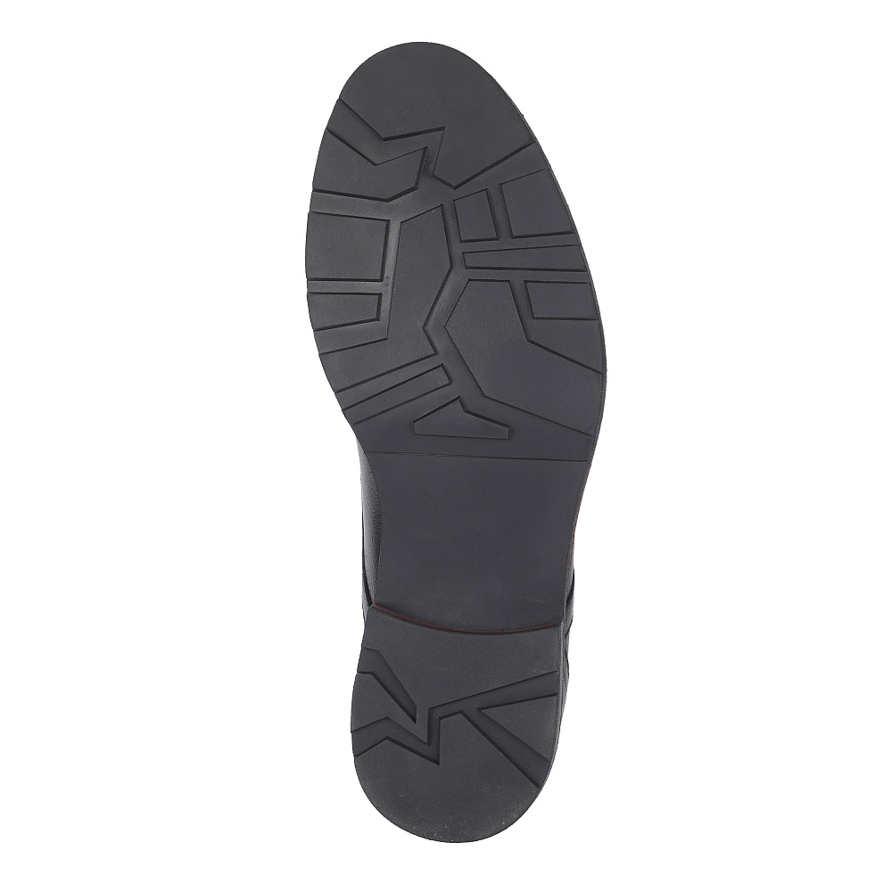 Коричневые полуботинки из кожи на шнуровке Respect