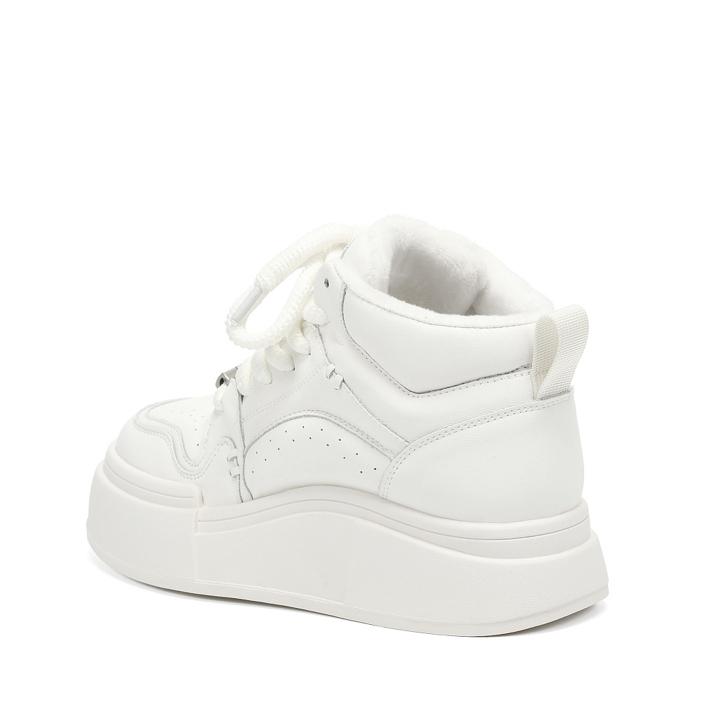 Белые высокие кеды из кожи RSP LAB