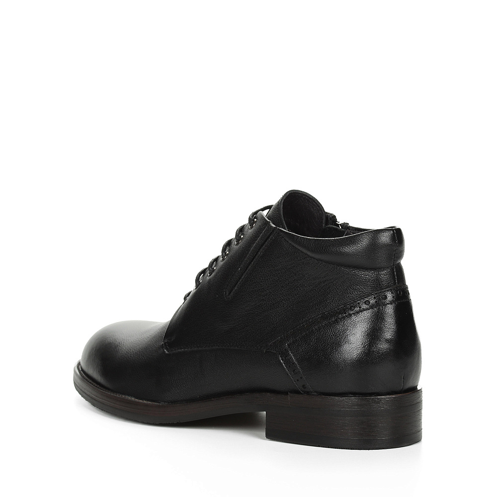 Черные ботинки из гладкой кожи Respect